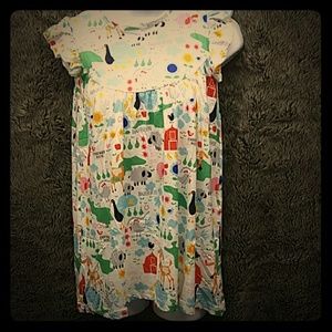 Farm scene botique style dress